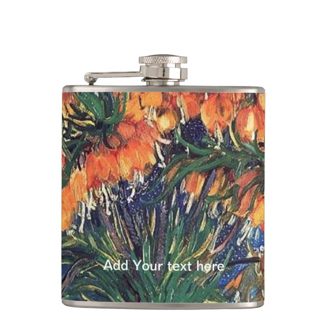 Petaca Fritarios en una bolsa de cobre de Van Gogh. (Anverso)