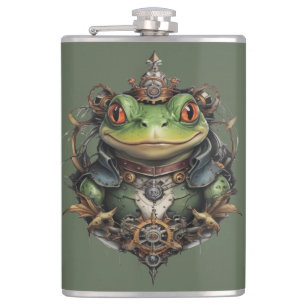 Petaca Froggie Frog Steampunk Design,