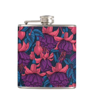 Petaca Fuchsia en azul y púrpura