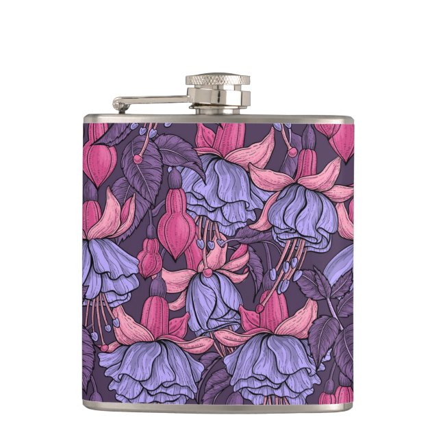 Petaca Fuchsia en rosa y violeta (Anverso)