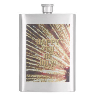 Petaca Fuegos artificiales 11.4 de julio matraz de acero