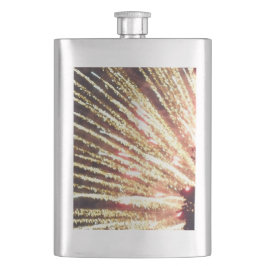 Petaca Fuegos artificiales 11 matraz de acero inoxidable