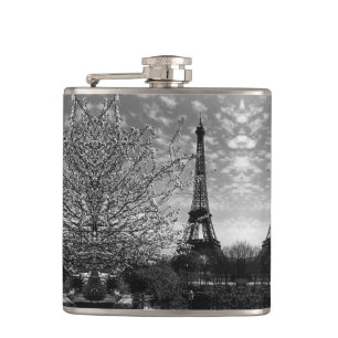Petaca Fuente vintage de París Chaillot Torre Eiffel noch