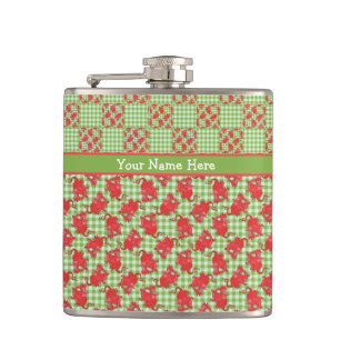Petaca Fun Hip Flask para personalizar: Cute Dragones Roj