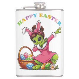 Petaca Funny Alien Easter Bunny Dabbing Cute Easter Egg