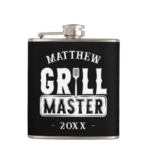Petaca Funny BBQ Grill Master Barbacoa Personalizada King