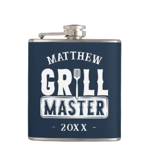 Petaca Funny BBQ Grill Master Barbacoa Personalizada King
