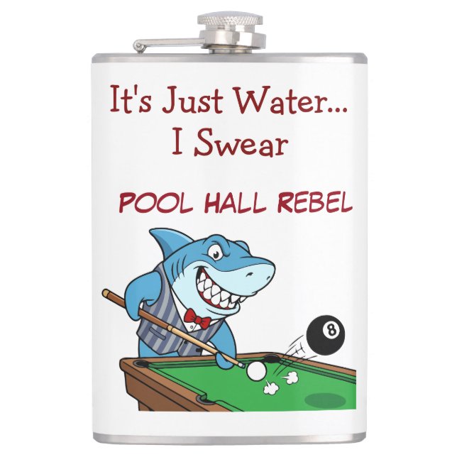 Petaca Funny Billiards Shark Rebel Liquid Flask (Anverso)