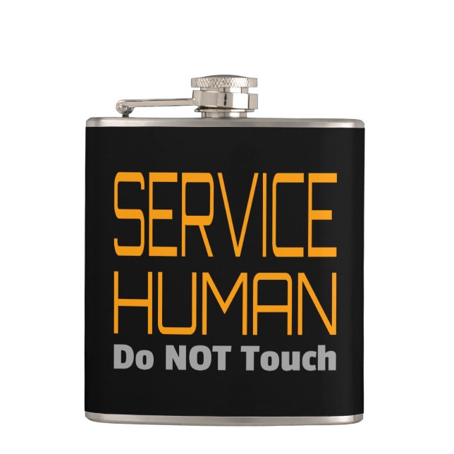 Petaca Funny del servicio humano (Anverso)