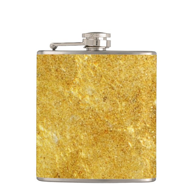 Petaca Funny Flask Flask Disfraz dorado (Anverso)