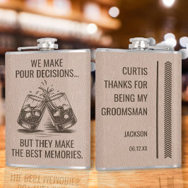 Petaca Funny Groomsmen Flask