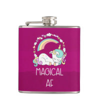 Funny Unicorn diciendo AF mágico