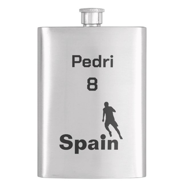 Petaca Fútbol en España, personalizable (Anverso)