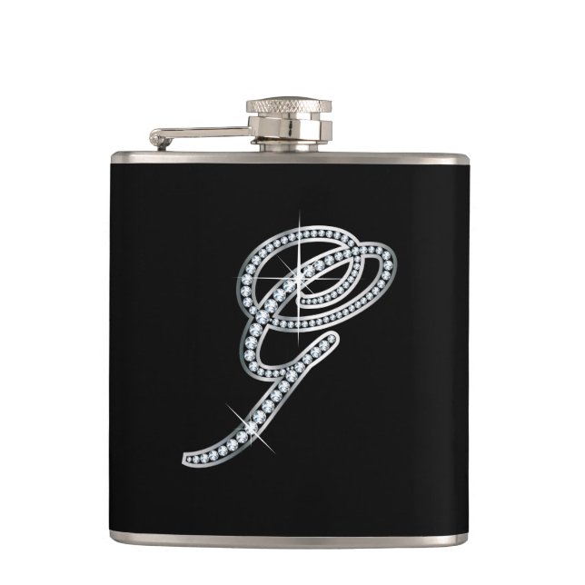 Petaca G Script "Diamond Bling" Flask (Anverso)