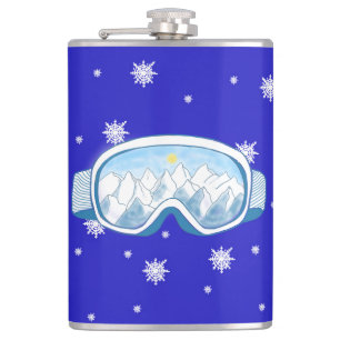 Petaca Gafas de esquí Baile de copos de nieve