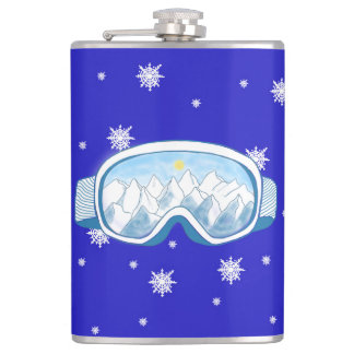 Petaca Gafas de esquí Baile de copos de nieve