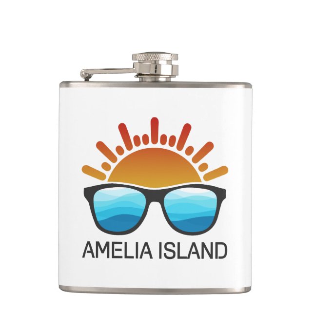 Petaca Gafas de sol de Amelia Island Florida (Anverso)