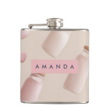 Galleta rosa y fresa personalizada