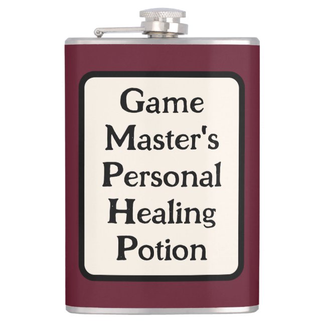 Petaca Game Master's Healing Potion Vinyl Wrapped Flask (Anverso)