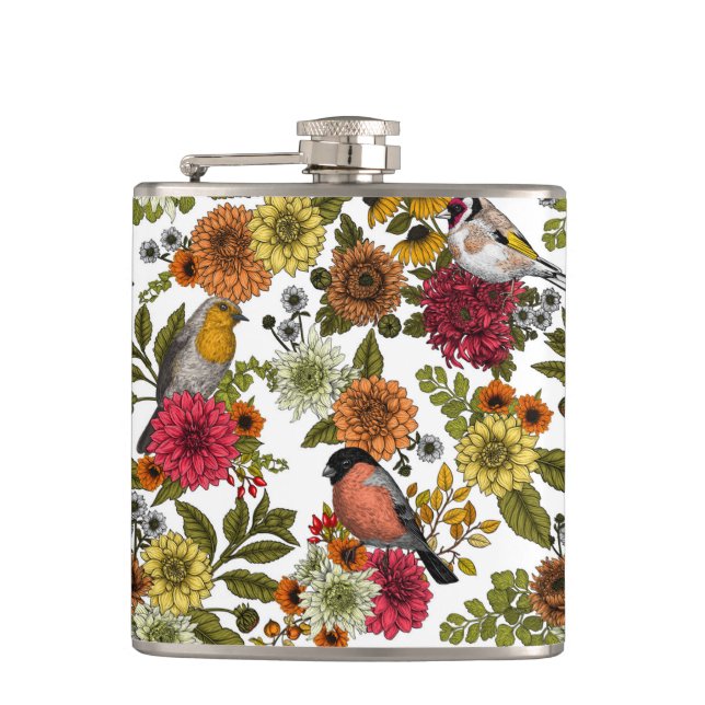 Petaca Garden birds and flowers 1 (Anverso)