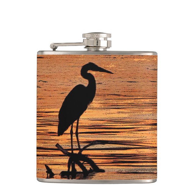 Petaca Garza en el frasco de la puesta del sol (Anverso)