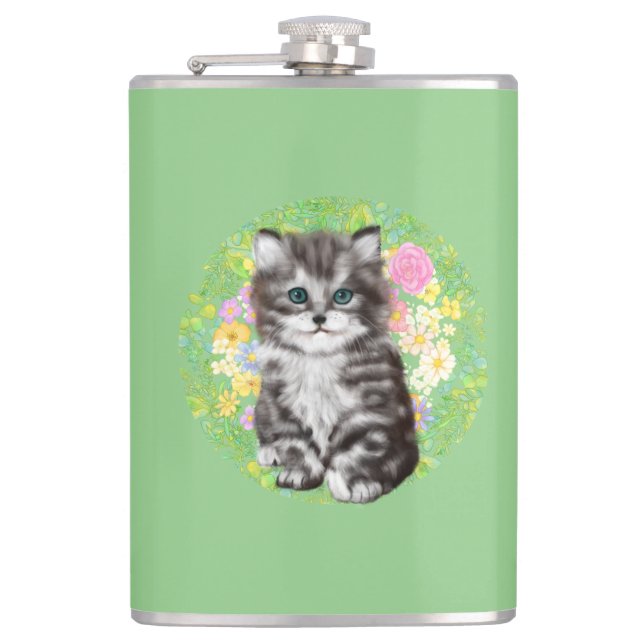 Petaca gatito (Anverso)