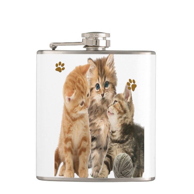 Petaca Gatitos jugando (Anverso)