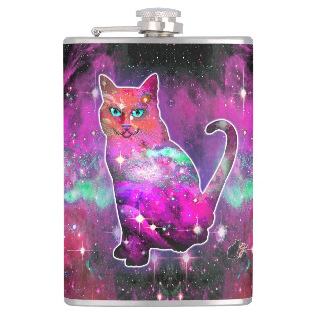 Petaca Gato Cósmico Iota (Anverso)