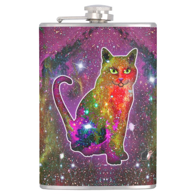 Petaca Gato Cósmico Zeta (Anverso)