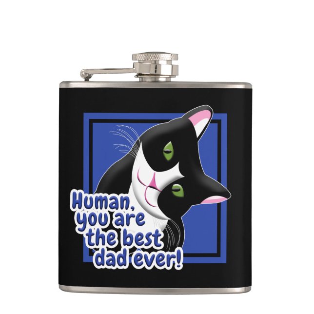 Petaca Gato del día del padre (Anverso)