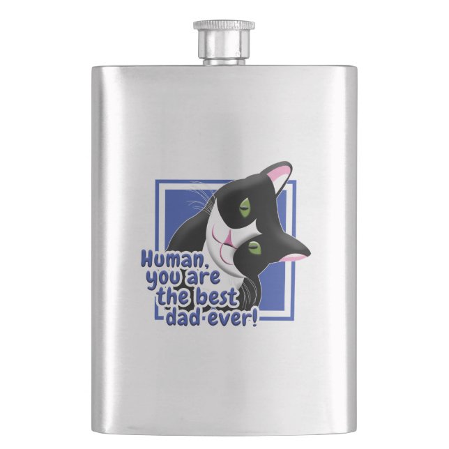 Petaca Gato del día del padre (Anverso)