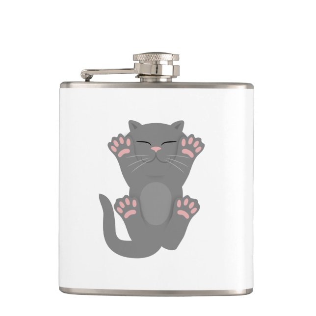 Petaca Gato durmiendo (Anverso)