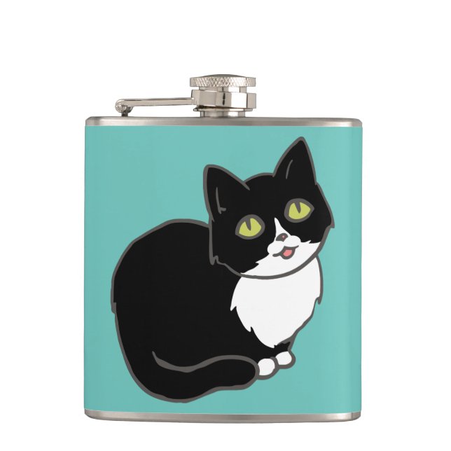 Petaca Gato esmoquin Tuxie (Anverso)