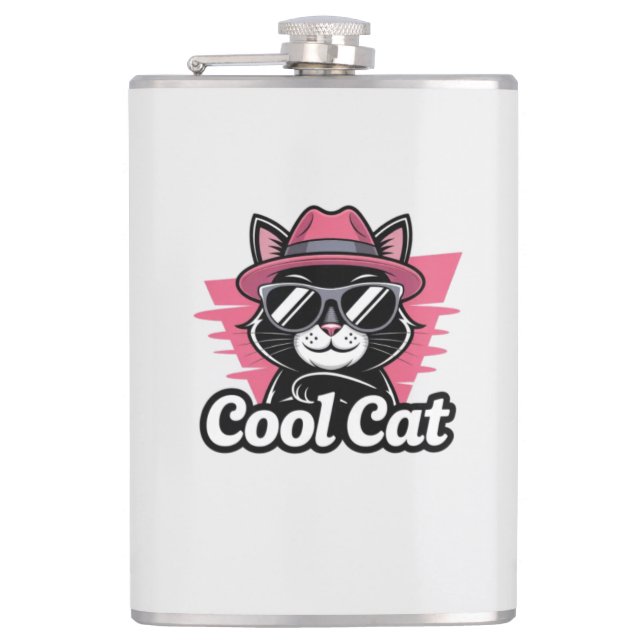 Petaca Gato Genial con Estilo (Anverso)