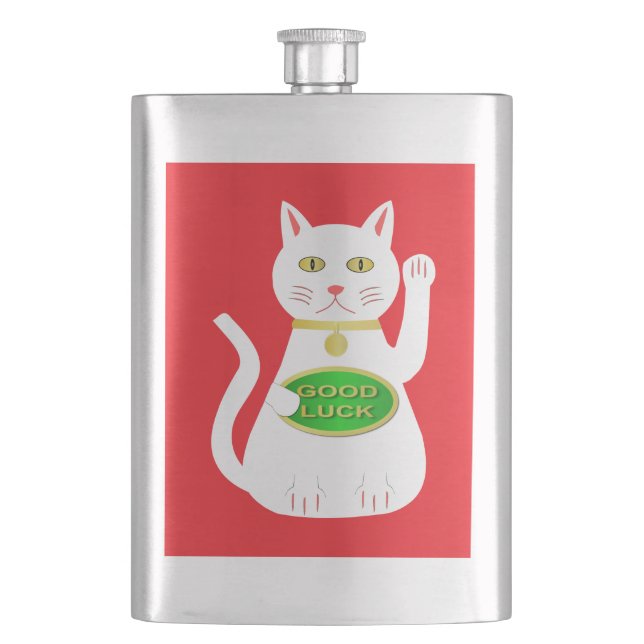 Petaca Gato Lucky Oriental (Anverso)