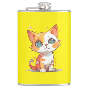 Petaca Gato marrón adorable