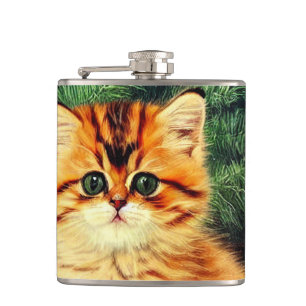 Petaca Gato vintage de Navidad
