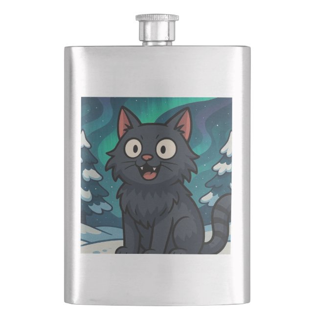 Petaca Gato Yule navideño islandés (Anverso)