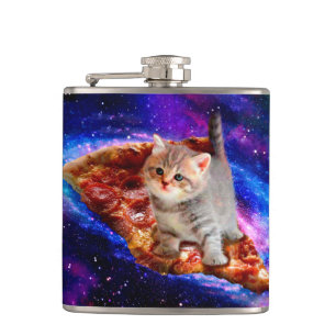Petaca Gatos en pizza espacial