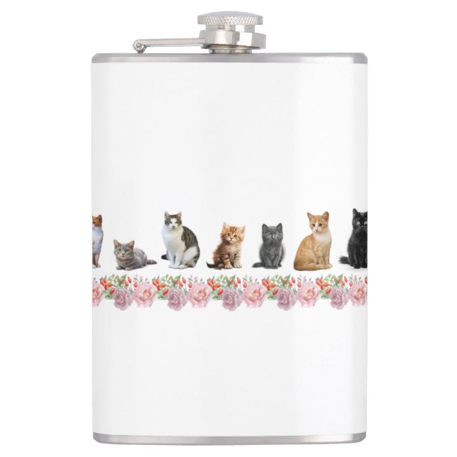 Petaca Gatos y Rosas (Anverso)