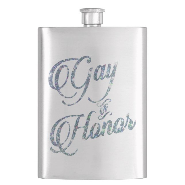 Petaca Gay of Honor Bar | Personalizado del partido de no (Anverso)