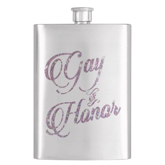 Petaca Gay of Honor | Ombre Blue Pink Purple Keepsake (Anverso)