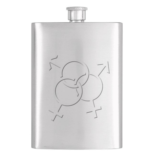 Petaca Gay Prige Bebe Flask LGBT Love Flask Regalos (Anverso)