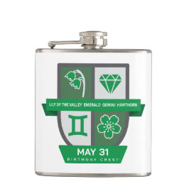 Petaca Gemini Birthday Crest™ for May 21-31