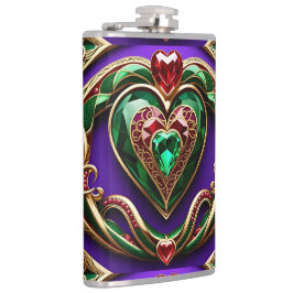 Petaca Gemstone Gold Filigree Heart & Snake Love Venus