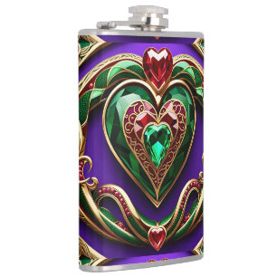 Petaca Gemstone Gold Filigree Heart & Snake Love Venus
