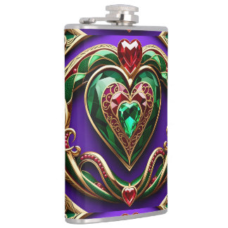 Petaca Gemstone Gold Filigree Heart & Snake Love Venus