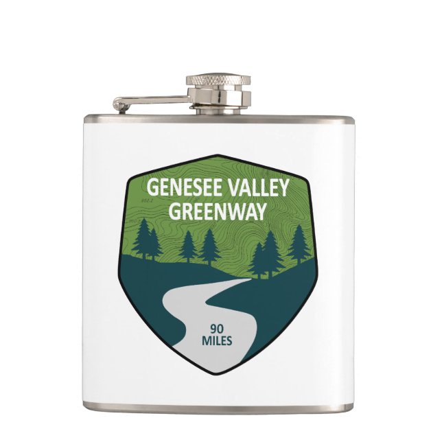 Petaca Genesee Valley Greenway Nueva York (Anverso)