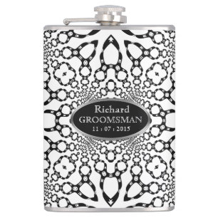 Petaca Geometría del Mazo de Cuero Personalización del ma