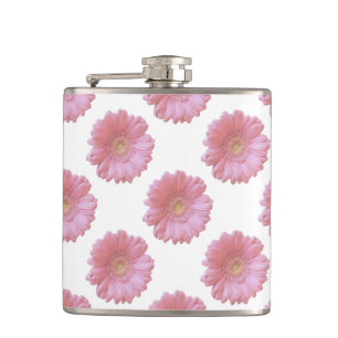 Petaca Gerbera daisy rosa pálido